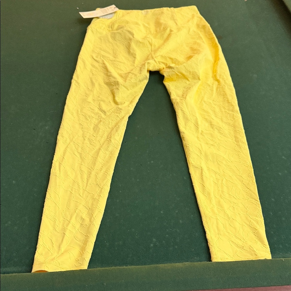 Sunny Yellow Women's Leggings. CAJA # 4 - Picture 6 of 10
